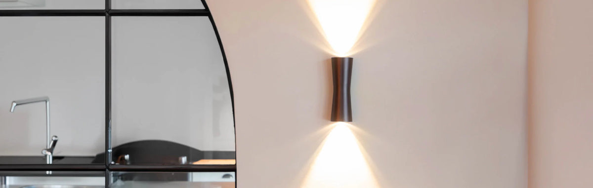 Wall lights brushed bronze