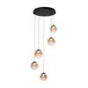 Pendant Monza 5 round | black