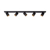 Ceiling light Nuo 5 | black - black inside