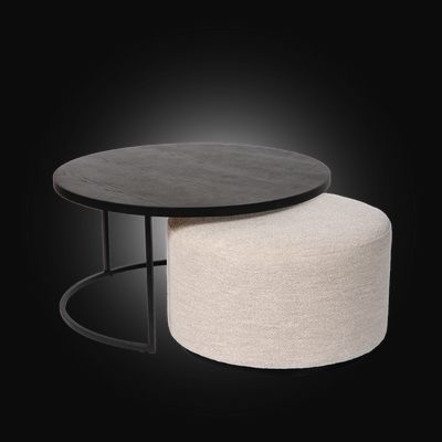 Coffee tables with pouf