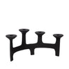 Candle holder Amour S/4 | black