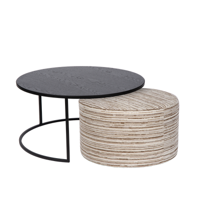 Coffee tables with pouf