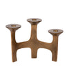Candle holder Amour S/3 | antique brass