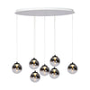 Pendant Monza 7 oval | white