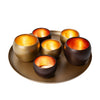 Tray with T-lightholders Axel