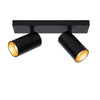 Ceiling light Era 2 | black - gold inside
