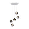 Pendant Monza 5 round | white